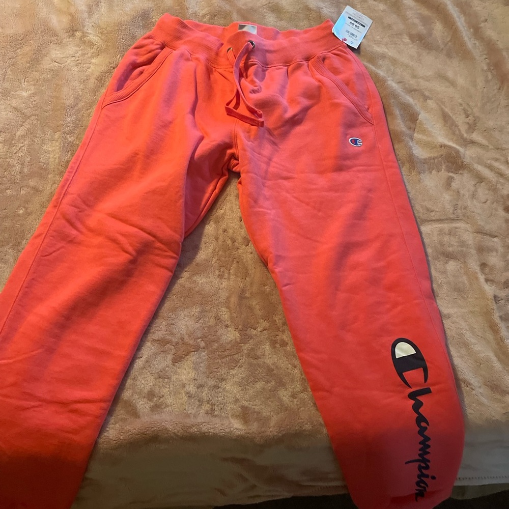Champion womens pink Logo Joggers